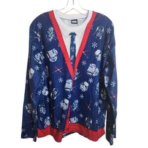 Star Wars Lightweight Fleece Pajama Lounge Shirt, Large